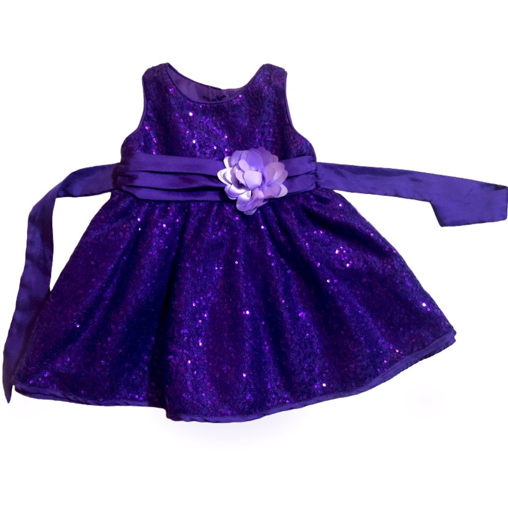 Toddler Violet Sequin Dress